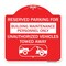 Signmission Reserved Parking for Building Maintenance Personnel Only Unauthorized Vehicles Towed, RW-1818-23129 A-DES-RW-1818-23129 - alternate 1